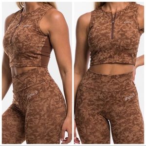 ECHT Stealth SET - Leggings and Top - Lion Brown
